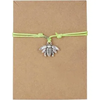 Náramek Ručně vyráběný náramek "Lano přátelství" - Zelená, moucha