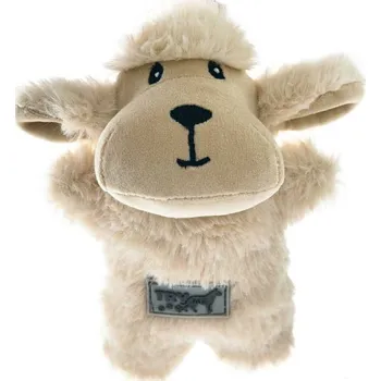 Hračka pro psa Plyšová hračka ve tvaru ovečky - 14x11 cm (Moderní plyšová hračka ve tvaru ovečky - kterou si i váš pes jistě zamiluje. Hračka má velikost 14x11 cm a je velmi snadno pratelná. Hračka tiše píská, což potěší vašeho psa, ale vás nebude vyrušovat.)