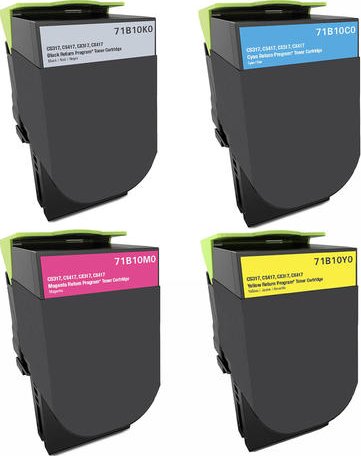 VybavKancl Lexmark CS317, CX317 - renovovaná sada CMYK tonerů