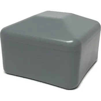 Stavební profil Krytka koncová, plastová šedá