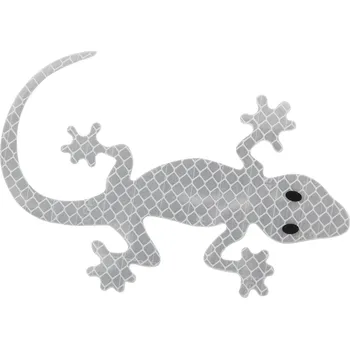 Compass Gecko Samolepící dekorace stříbrný