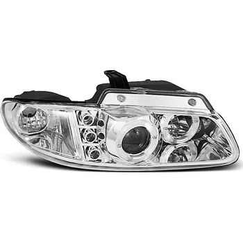 Přední světlomet TUNING-TEC Přední světla Chrysler Voyager 96-00 Angel Eyes - chrom + diody