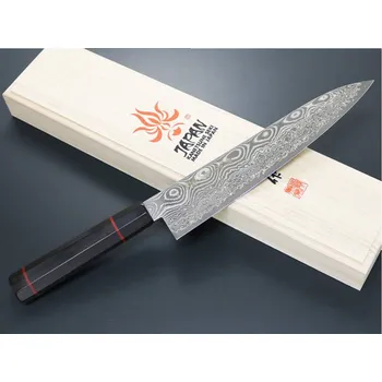 Kuchyňský nůž Kanetsune Namishibuki Wa-Gyutou 210mm Damascus bez Pouzdra