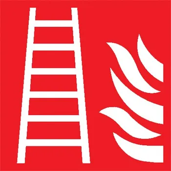 Žebřík Tabulka – Požární žebřík, 15 × 15 cm, samolepicí fólie Everglow