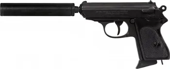 Replika zbraně Denix Poloautomatická pistole s tlumičem Německo 1931