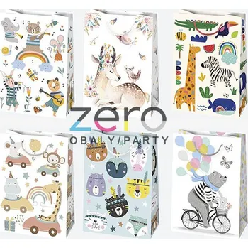 Dárková taška Taška papírová dárková 23x32x11 cm (lak) - dětské (mix 1)