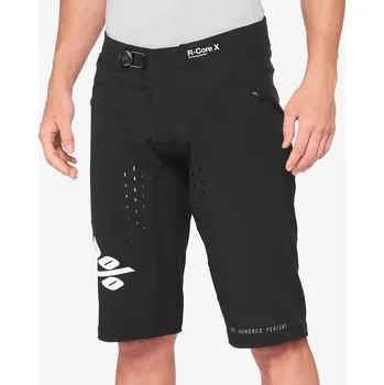 Cyklistické oblečení Kraťasy 100% R-CORE X Shorts Black Velikost: 36