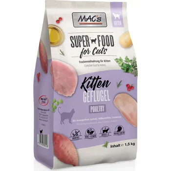 Krmivo pro kočku 2x1,5kg MAC's Superfood for Cats Kitten