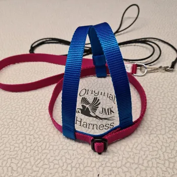 Postroj pro psa Postroj pro papoušky JMK vel. L,XL barevná kombinace A - Barva: Modro fialové, Velikost: XL