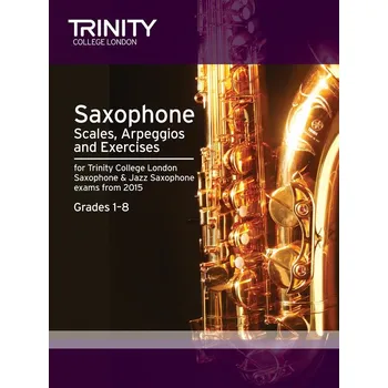 Saxophone Jazz Saxophone Scales, Arpeggios - Grades 1-8 from 2015 - pro saxofon 1296245
