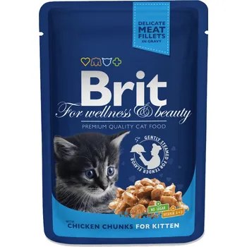Brit Premium Cat kapsička Chicken Chunks for Kitten 100 g