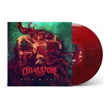 Zahraniční hudba LP Cellar Stone: Rise & Fall NUM | CLR 2022 Numbered Rose Red & Black Marbled Vinyl