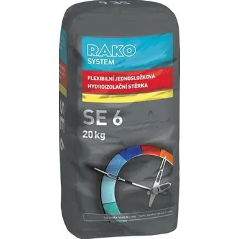 Hydroizolace SE6 - jednosložková flexibilní hydroizolační stěrka proti tlakové vodě, 20 kg B.SE6.R020