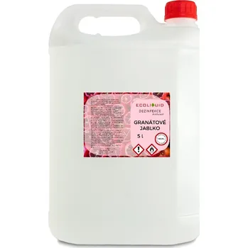 Dezinfekce Ecoliquid ANTIVIRAL dezinfekce na ruce - viry, bakterie, plísně 5 l kanystr Vůně: Granátové jablko