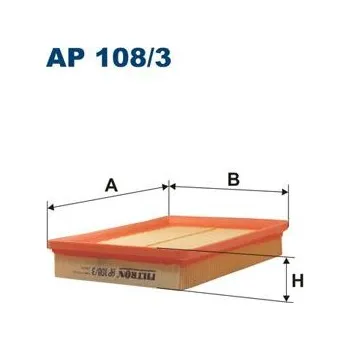 Vzduchový filtr Vzduchový filtr FILTRON AP 108/3