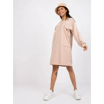 Dámské šaty Dámské šaty s kapsami CARARRA béžové