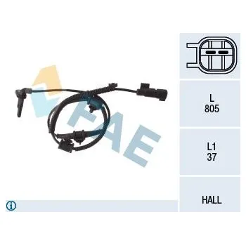 Přislušenství brzdového systému Snímač, počet otáček kol FAE 78110