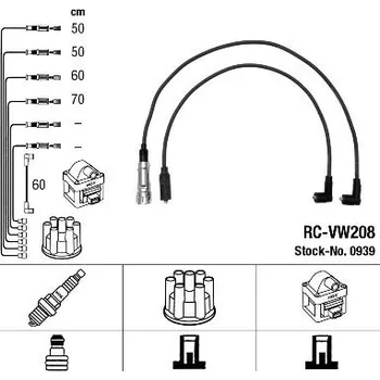 Zapalovací kabel Sada kabelů pro zapalování NGK 0939