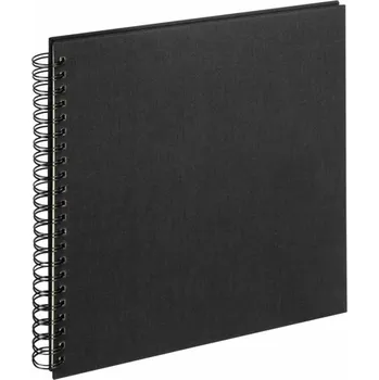 Fotoalbum WALTHER CLOTH klasické/50 stran, 30x30, kroužková vazba, bílé listy, černá