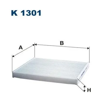 Autodíl Filtr, vzduch v interiéru FILTRON K 1301