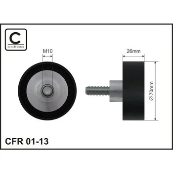 Auto-moto Vratná/vodicí kladka, klínový žebrový řemen CAFFARO 01-13