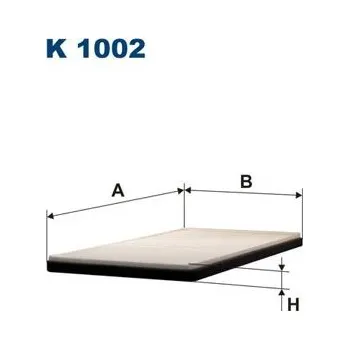 Autodíl Filtr, vzduch v interiéru FILTRON K 1002
