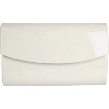 Kabelka Světlebéžové pevné lesklé psaníčko 214A