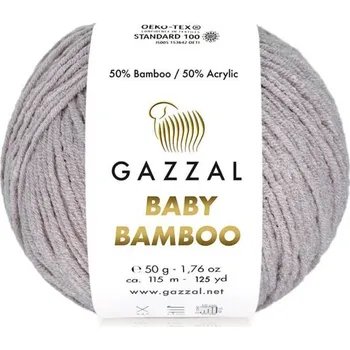 Příze Příze Baby Bamboo 95224 sv. fialovobéžová Gazzal