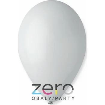 Balónek Balónky nafukovací pr. 26 cm, 20 ks (pastel) - šedé