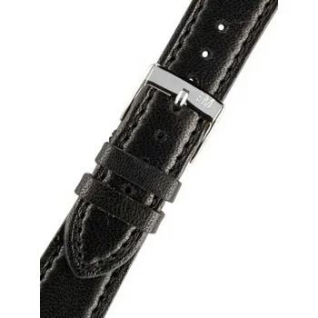 Řemínek na hodinky Kožený řemínek Morellato Ligabue 3495006.019 M, černý