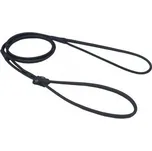 BafPet Vodítko předváděcí šité kulatá kůže černé 120 cm/7 mm