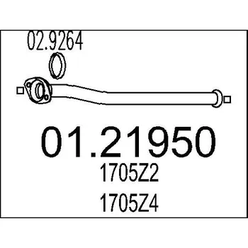 Výfuková trubka Výfuková trubka MTS 01.21950