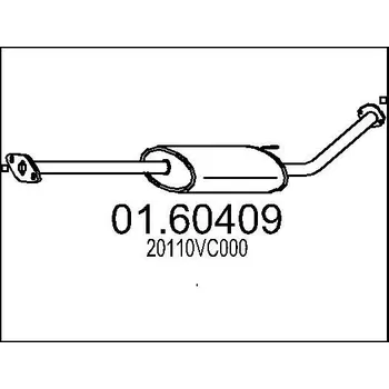 Auto-moto Zadní tlumič výfuku MTS 01.60409