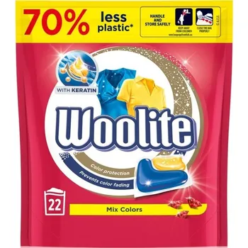 Kapsle na praní Woolite Mix Colors kapsle na praní s keratinem