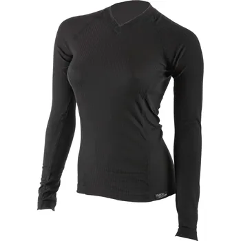 COOL NANO triko dlouhý rukáv V .dámské .S .černá