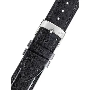 Řemínek na hodinky Kožený řemínek Morellato Naxos 5391D15.019 M, černý