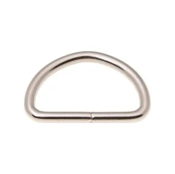 Polokroužek 25 mm na koženou galanterii BREX, barva Nikl