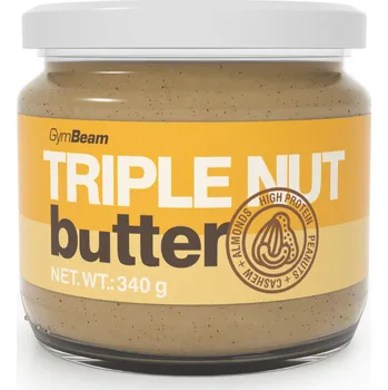 GymBeam Trojité oříškové máslo 340 g