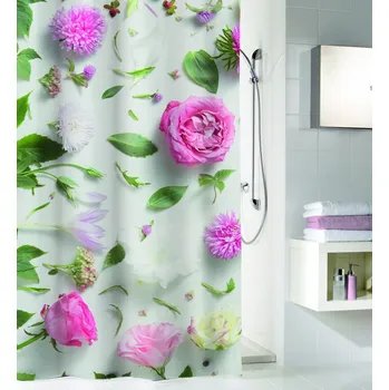 Sprchový závěs Kleine Wolke ROSALIE 180 x 200 cm sprchový závěs, textil, bez kroužků