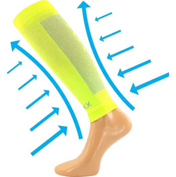 VoXX Formig kompresní návleky na lýtko neon žlutá Velikost: S-M