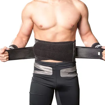 Wooline Bederní pás prodyšný se stahovací gumou, černý Velikost: M