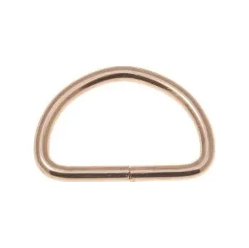 Polokroužek 25 mm na koženou galanterii BREX, barva Zlatá