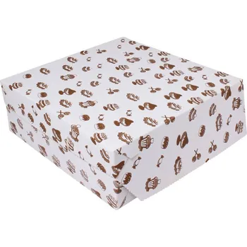 Krabice na pečivo TAVOBAL Papírová dortová krabice s motivem 280*280*110 mm