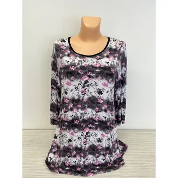 Dámská tunika damské halenky, Barva Světle šedá, Velikost XXXL56, Materiál 96% Viskoza 4% Lycra