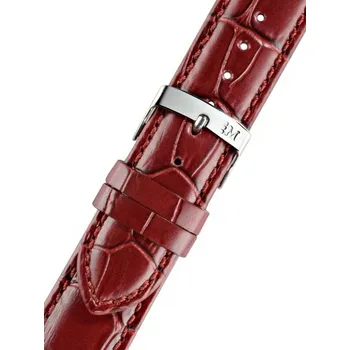 Řemínek na hodinky Kožený řemínek Morellato Samba 2704656.082 M, červený - 20 mm