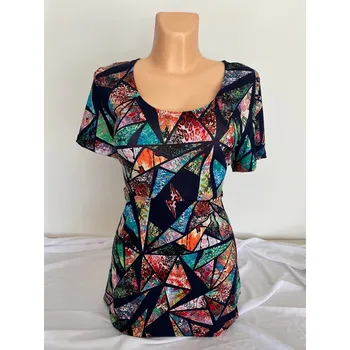 damské halenky, Barva Modrá, Velikost XXL50, Materiál 96% Viskoza 4% Lycra