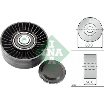 Auto-moto Vratná/vodicí kladka, klínový žebrový řemen Schaeffler INA 532 0515 10