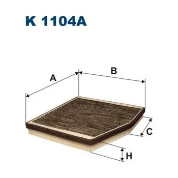 Autodíl Filtr, vzduch v interiéru FILTRON K 1104A
