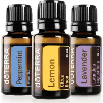 DoTerra Trio Esenciálních olejů citrón. levandule, máta 3x5 ml
