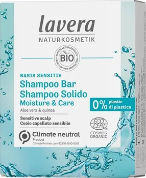 Šampon Lavera Basis Sensitiv Moisture & Care Shampoo Bar tuhý šampon 50 g
